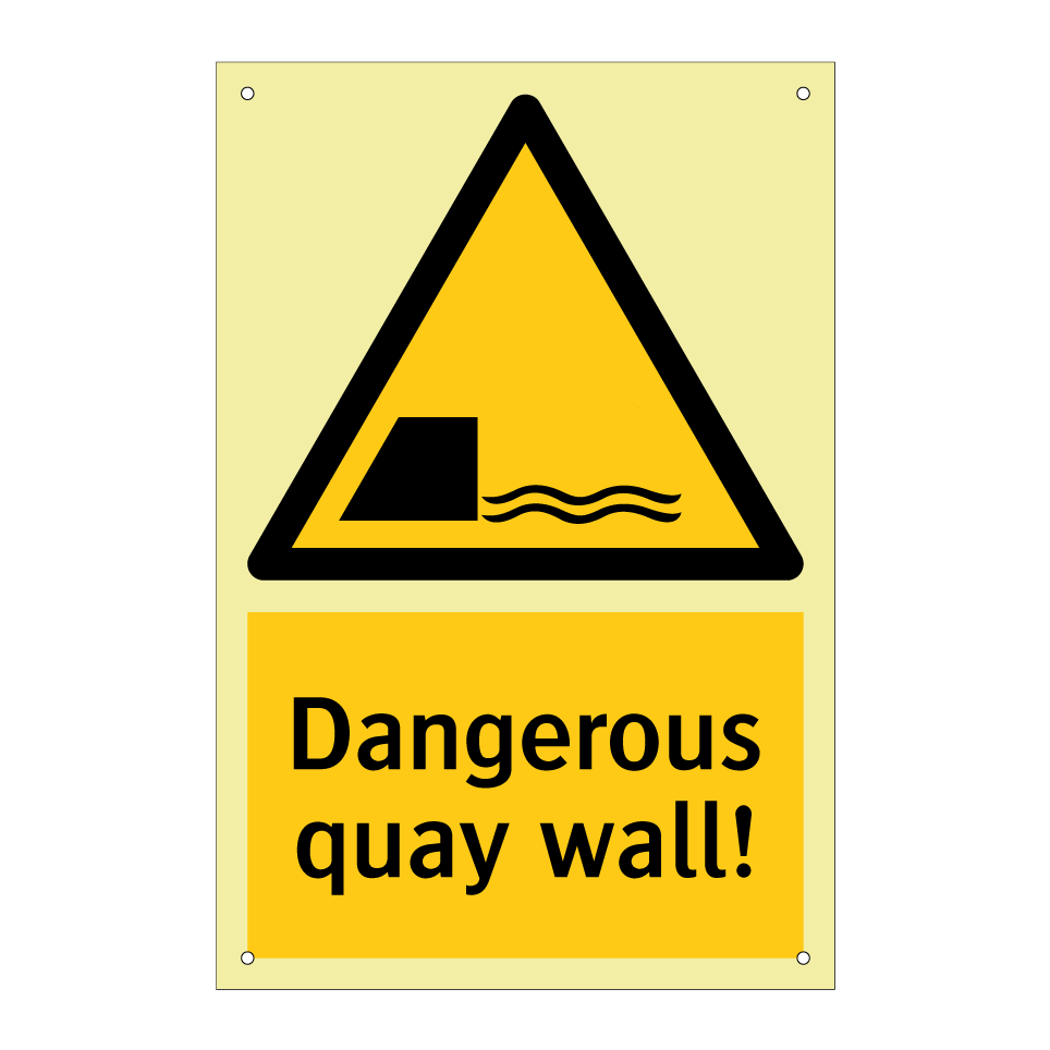 Dangerous quay wall!