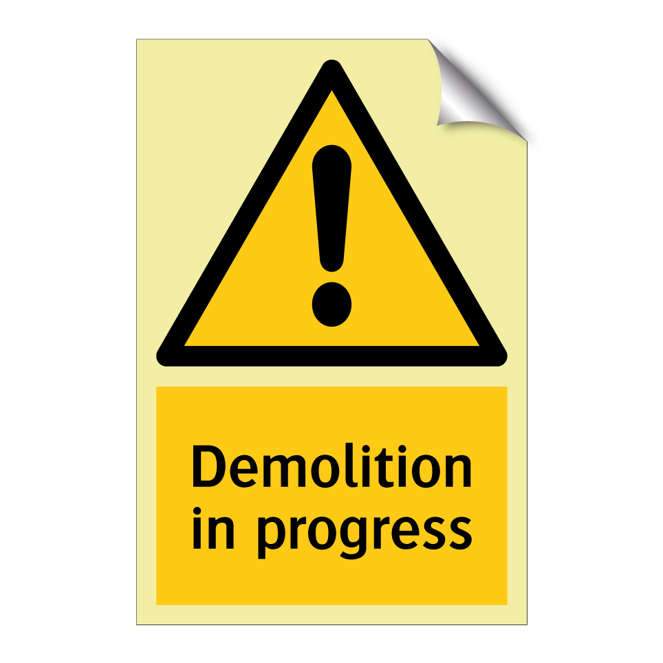 Demolition in progress