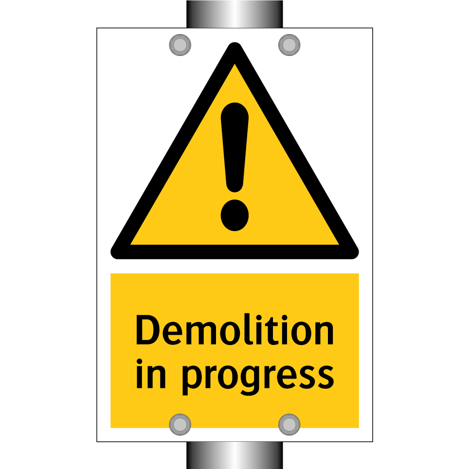 Demolition in progress