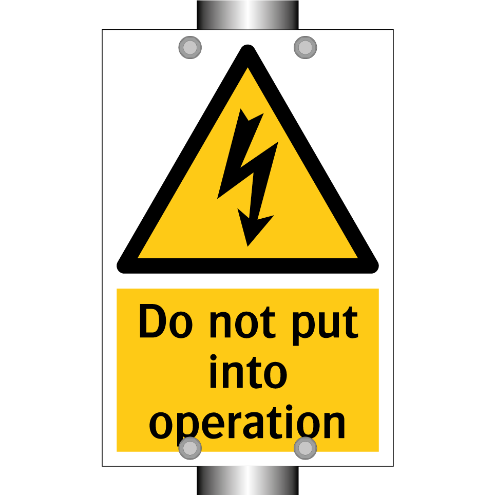 Do not put into operation