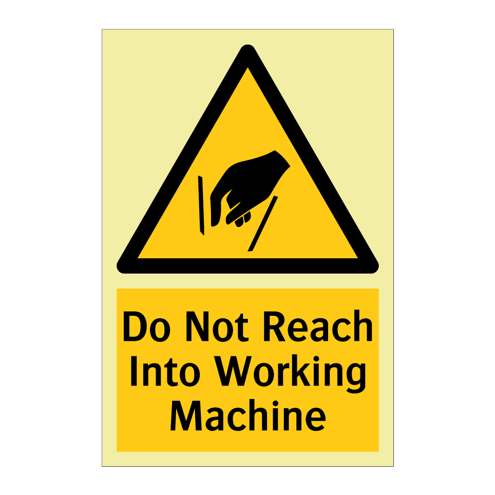 Do Not Reach Into Working Machine