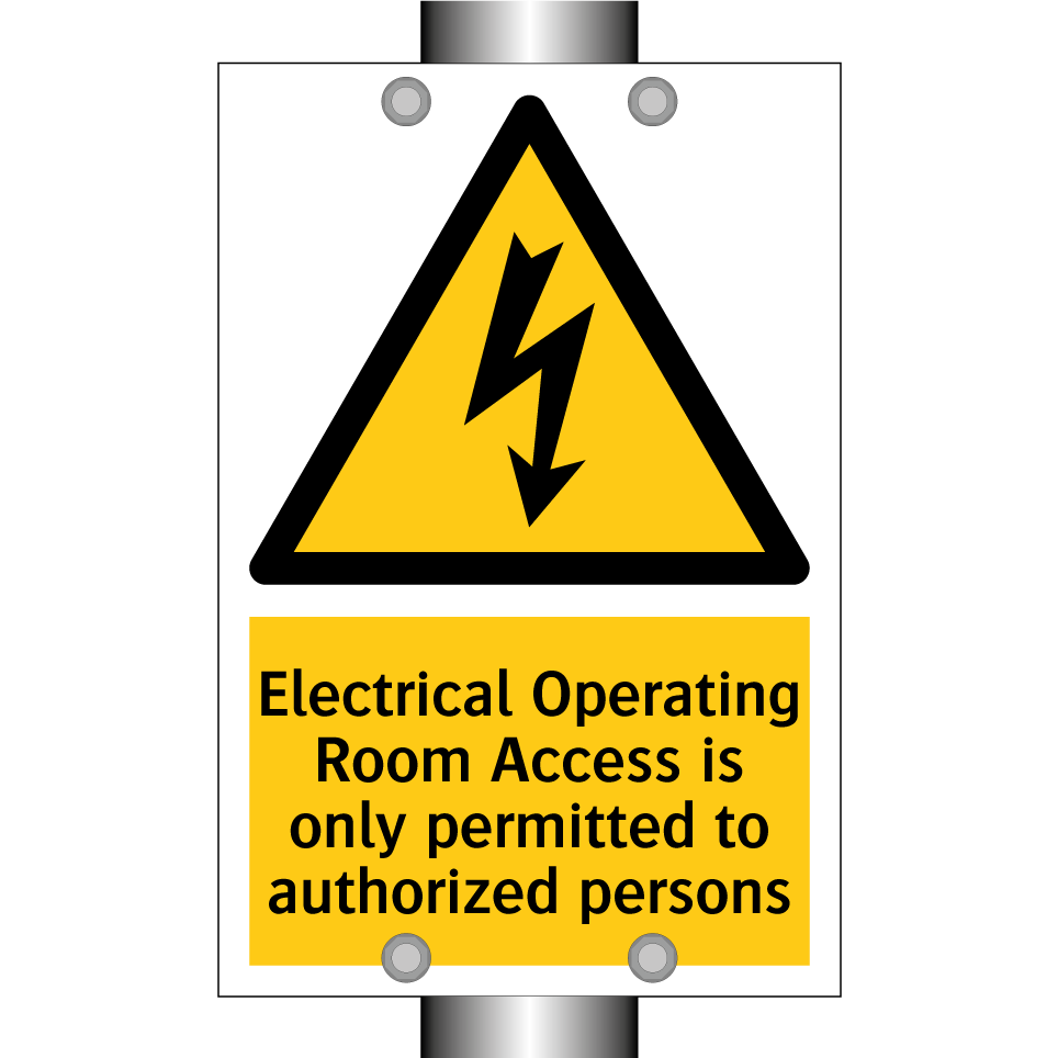Electrical Operating Room Access is only permitted to authorized persons