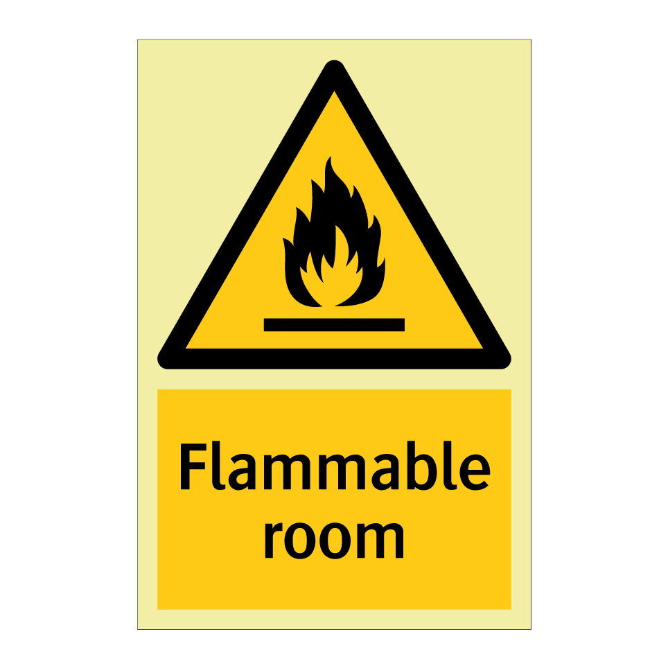 Flammable room