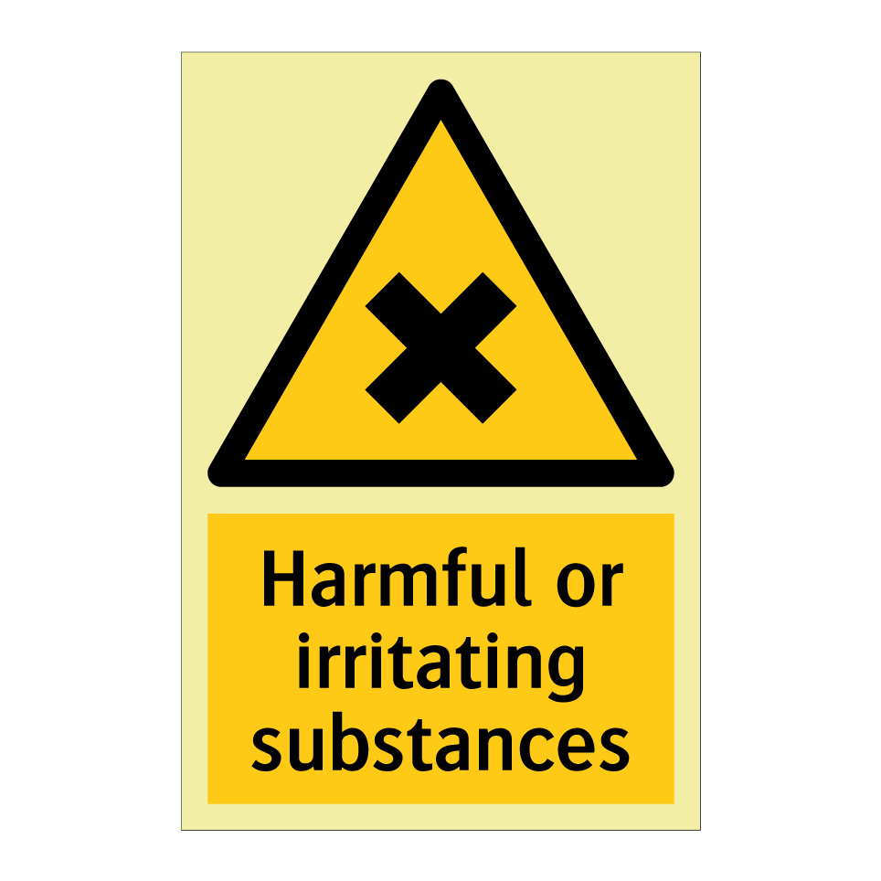 Harmful or irritating substances