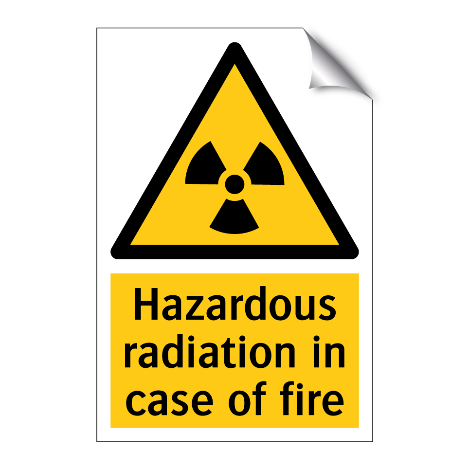 Hazardous radiation in case of fire