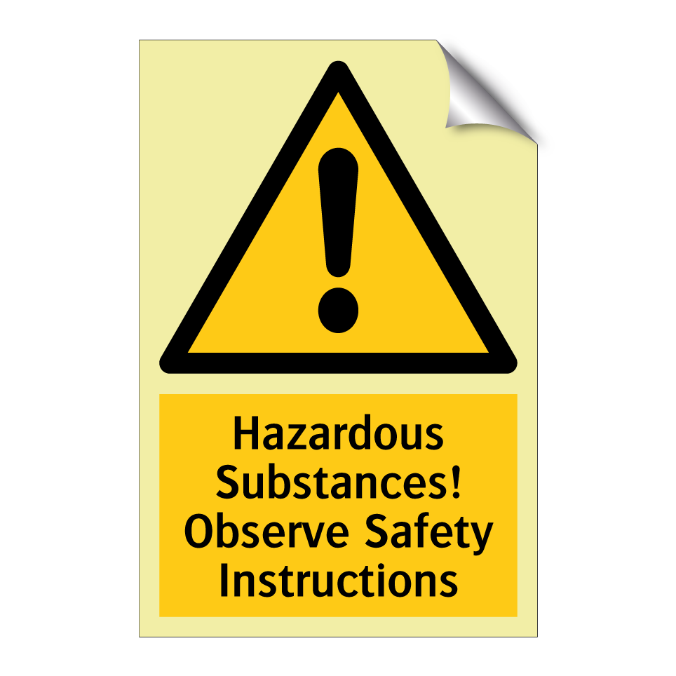 Hazardous Substances! Observe Safety Instructions