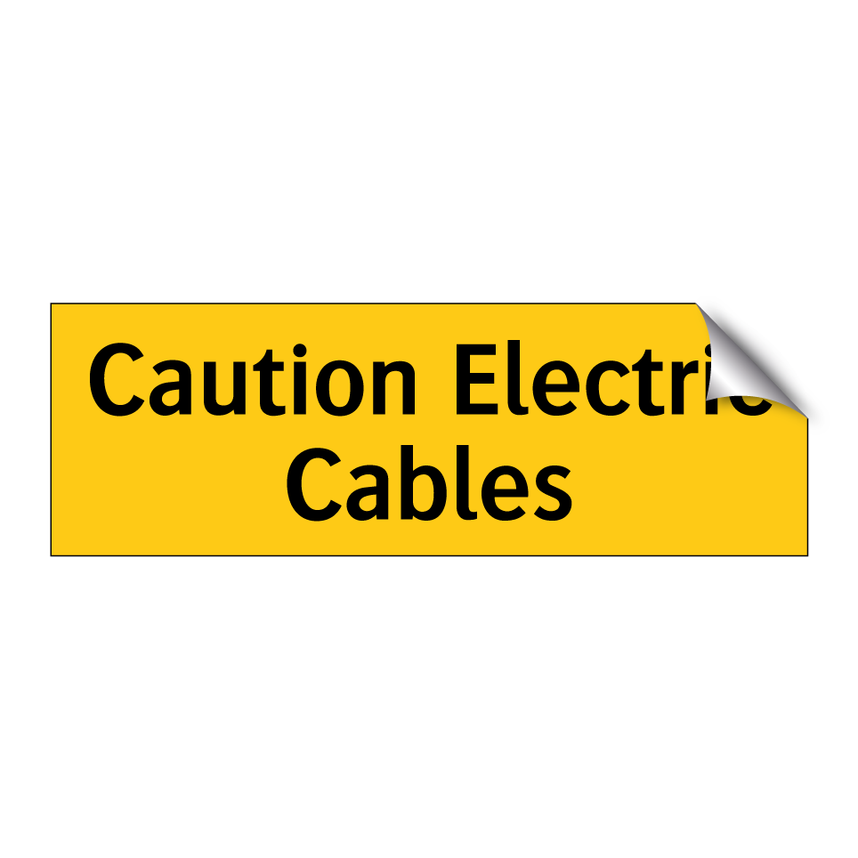 Caution Electric Cables