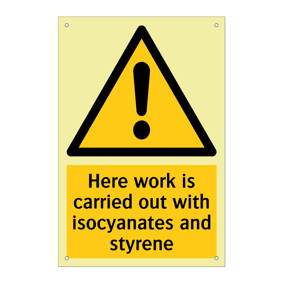 Here work is carried out with isocyanates and styrene