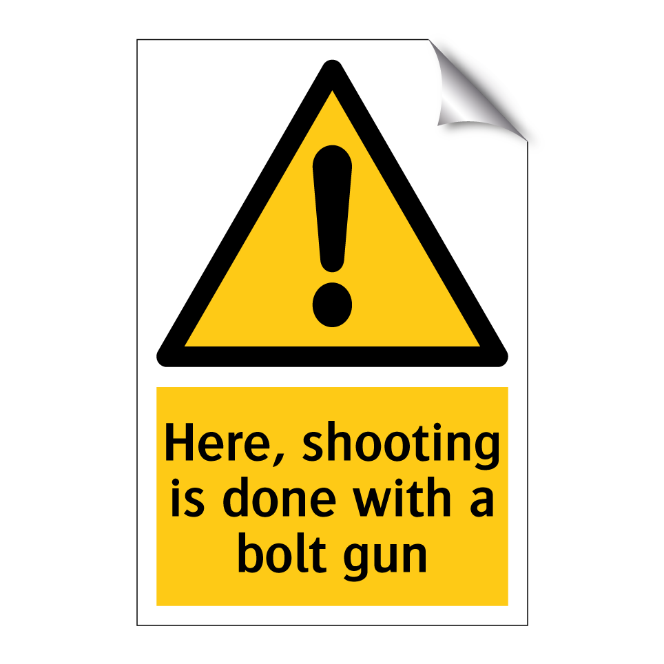 Here, shooting is done with a bolt gun