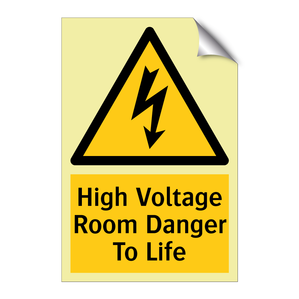 High Voltage Room Danger To Life