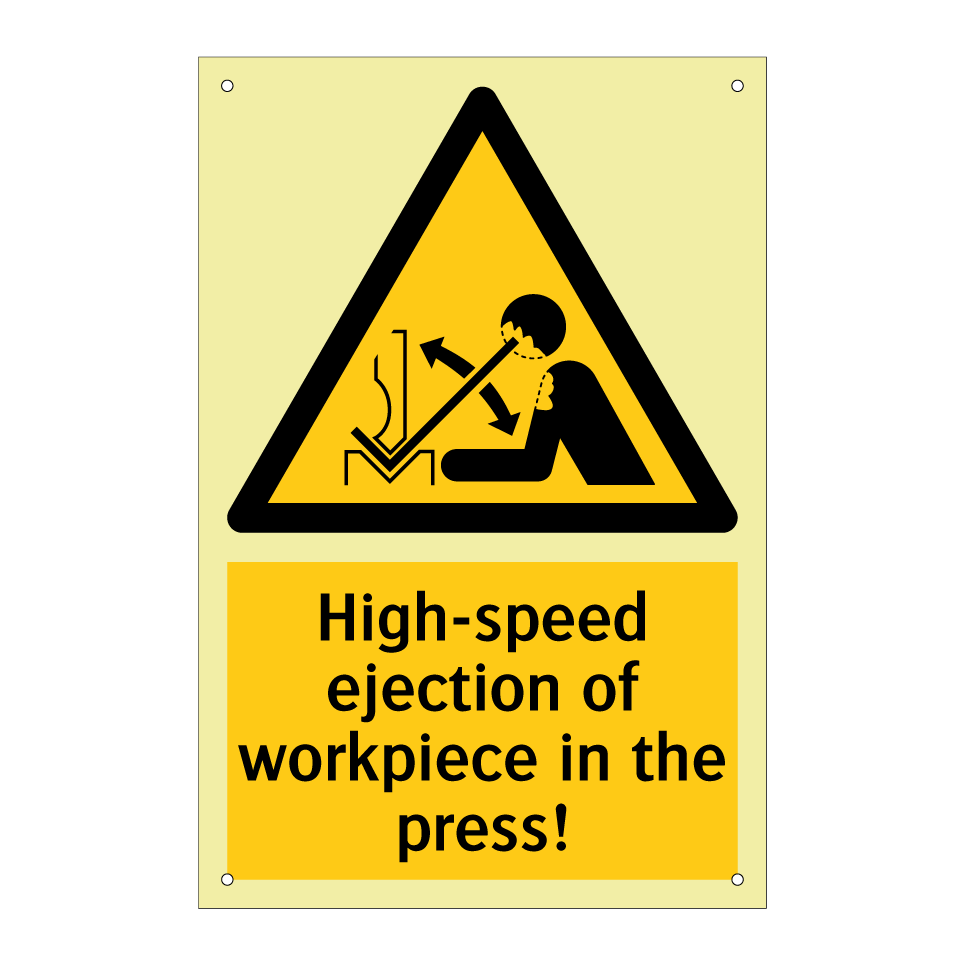 High-speed ejection of workpiece in the press!