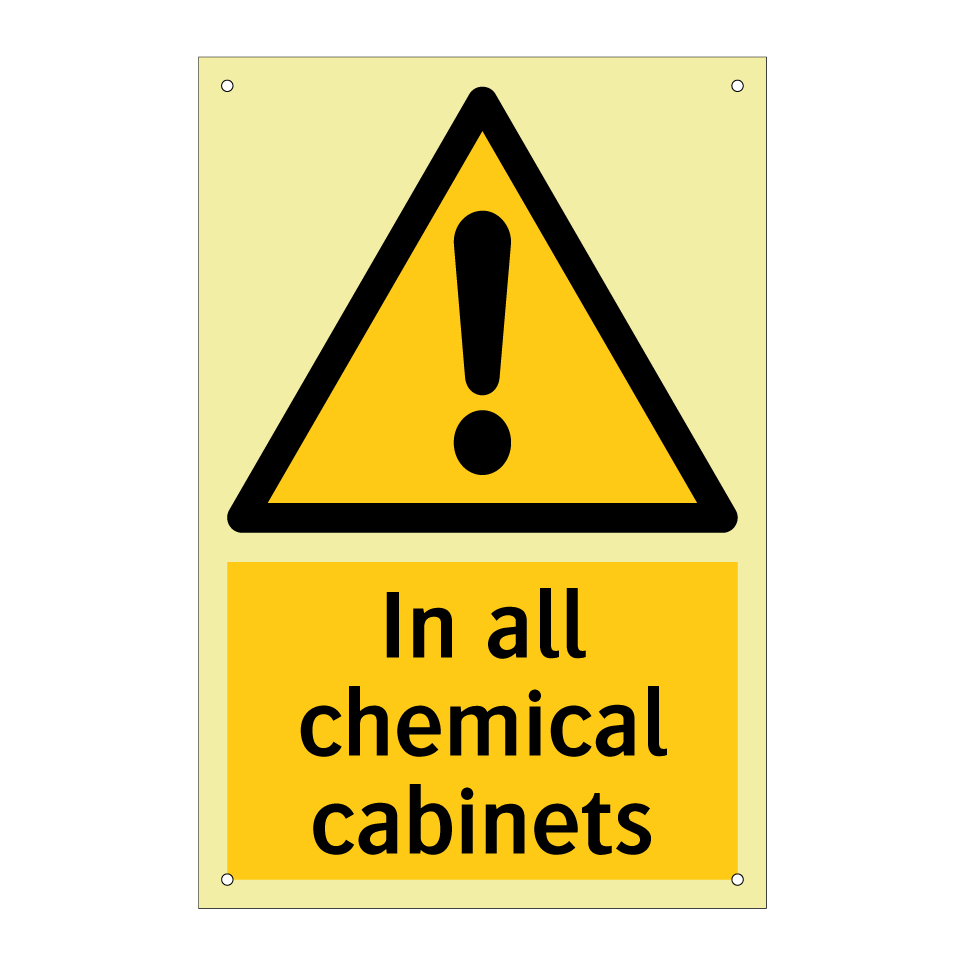 In all chemical cabinets
