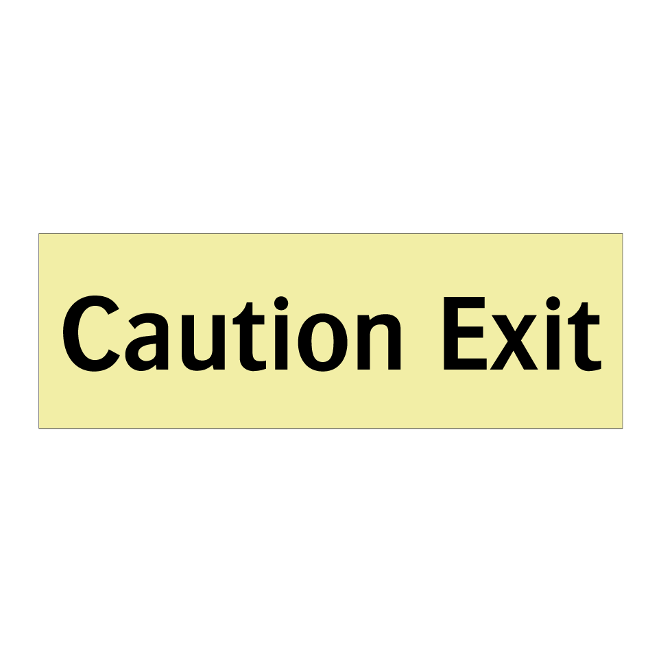 Caution Exit