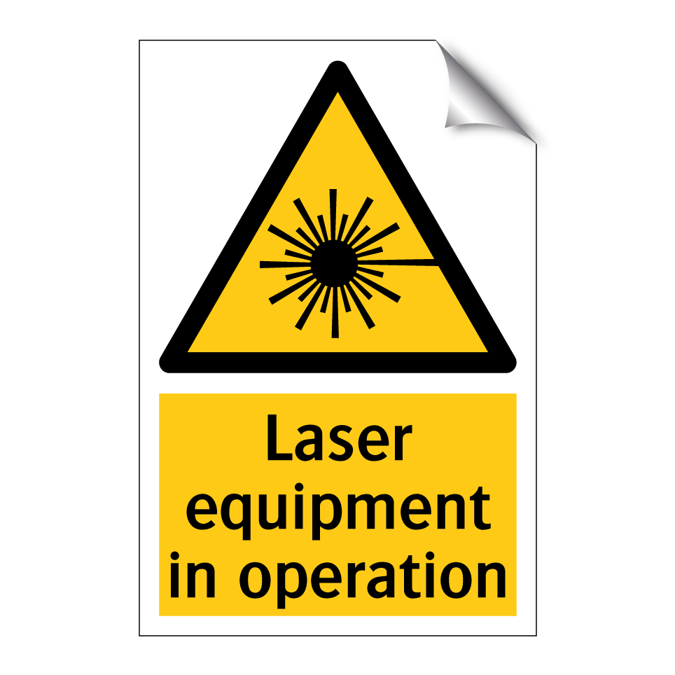 Laser equipment in operation