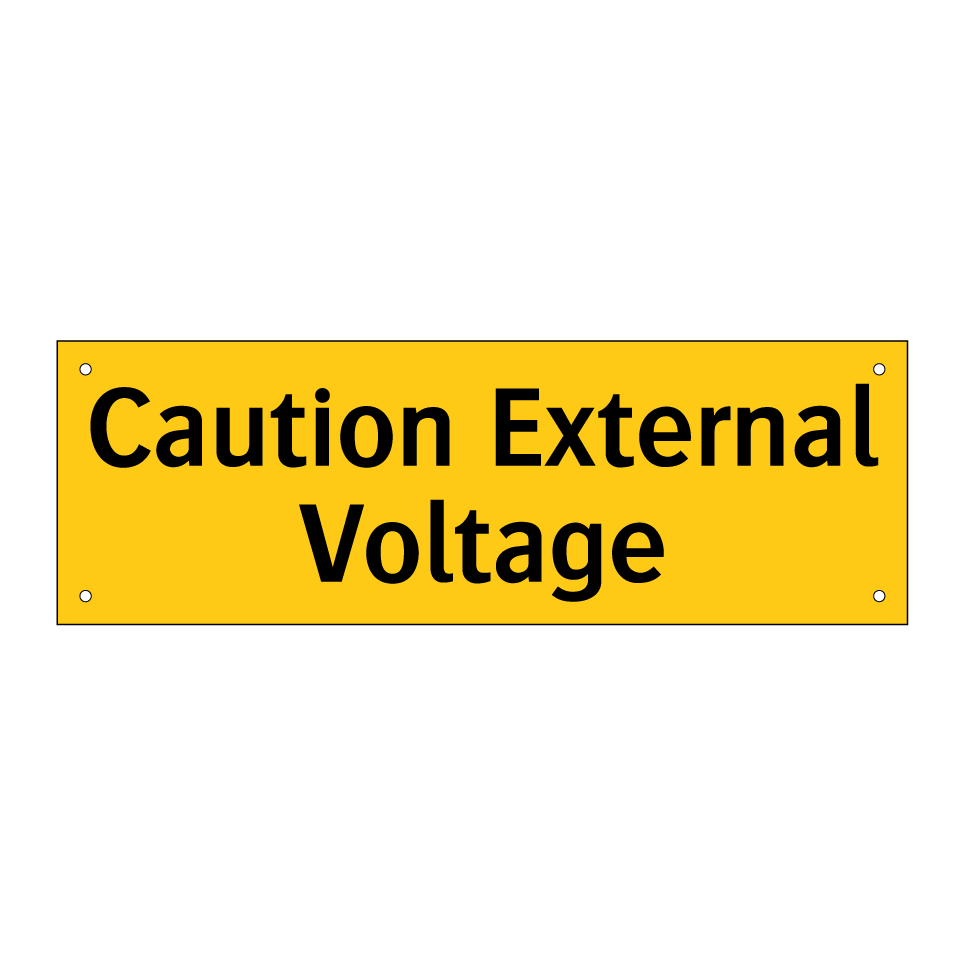 Caution External Voltage