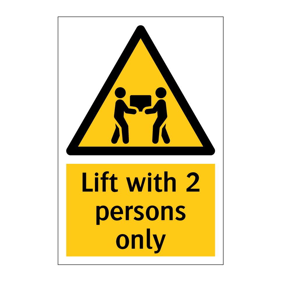 Lift with 2 persons only