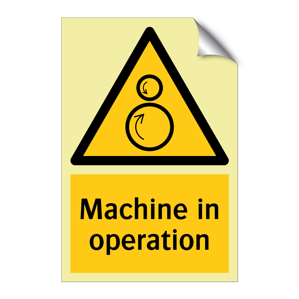 Machine in operation
