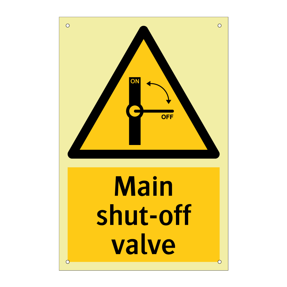 Main shut-off valve
