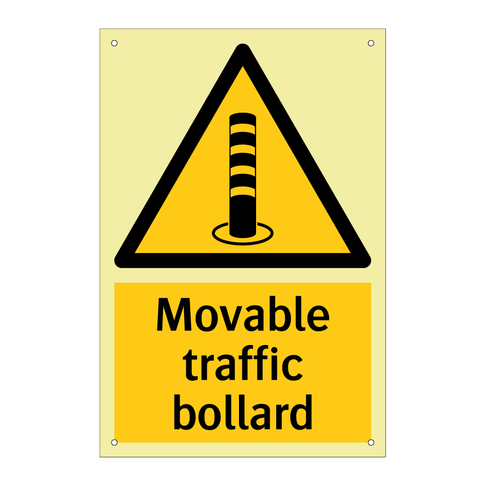 Movable traffic bollard