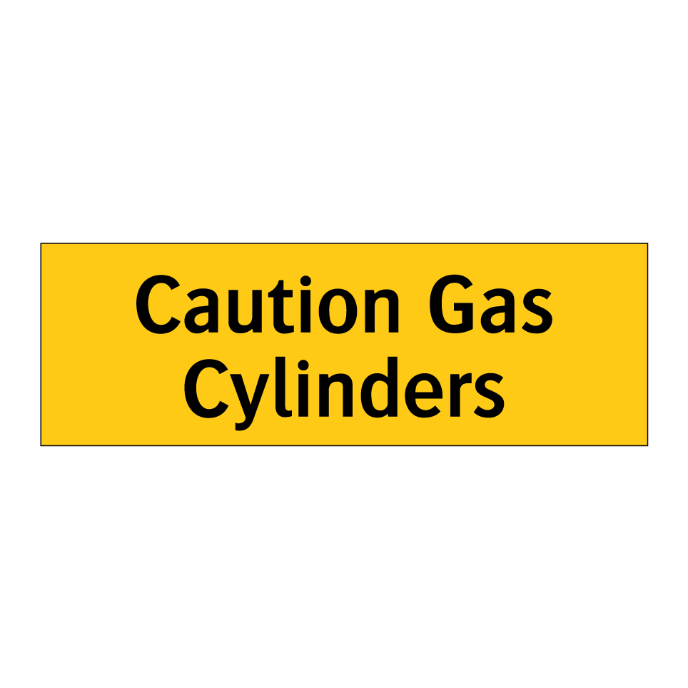 Caution Gas Cylinders