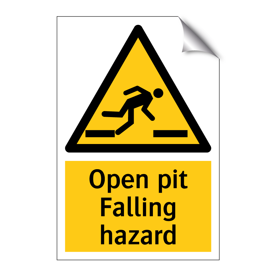 Open pit Falling hazard