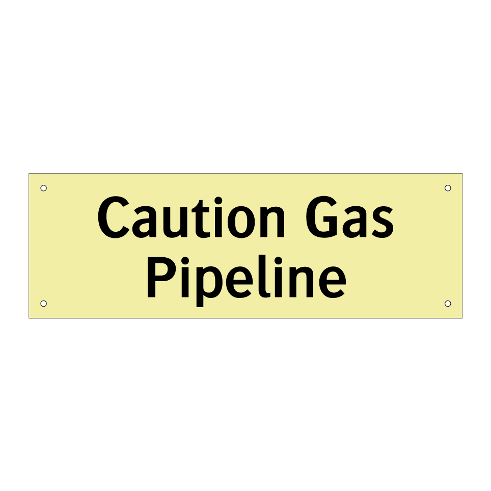 Caution Gas Pipeline