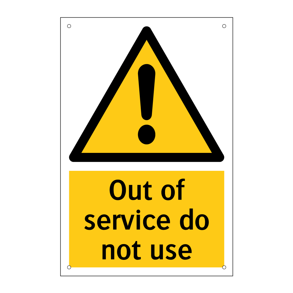 Out of service do not use