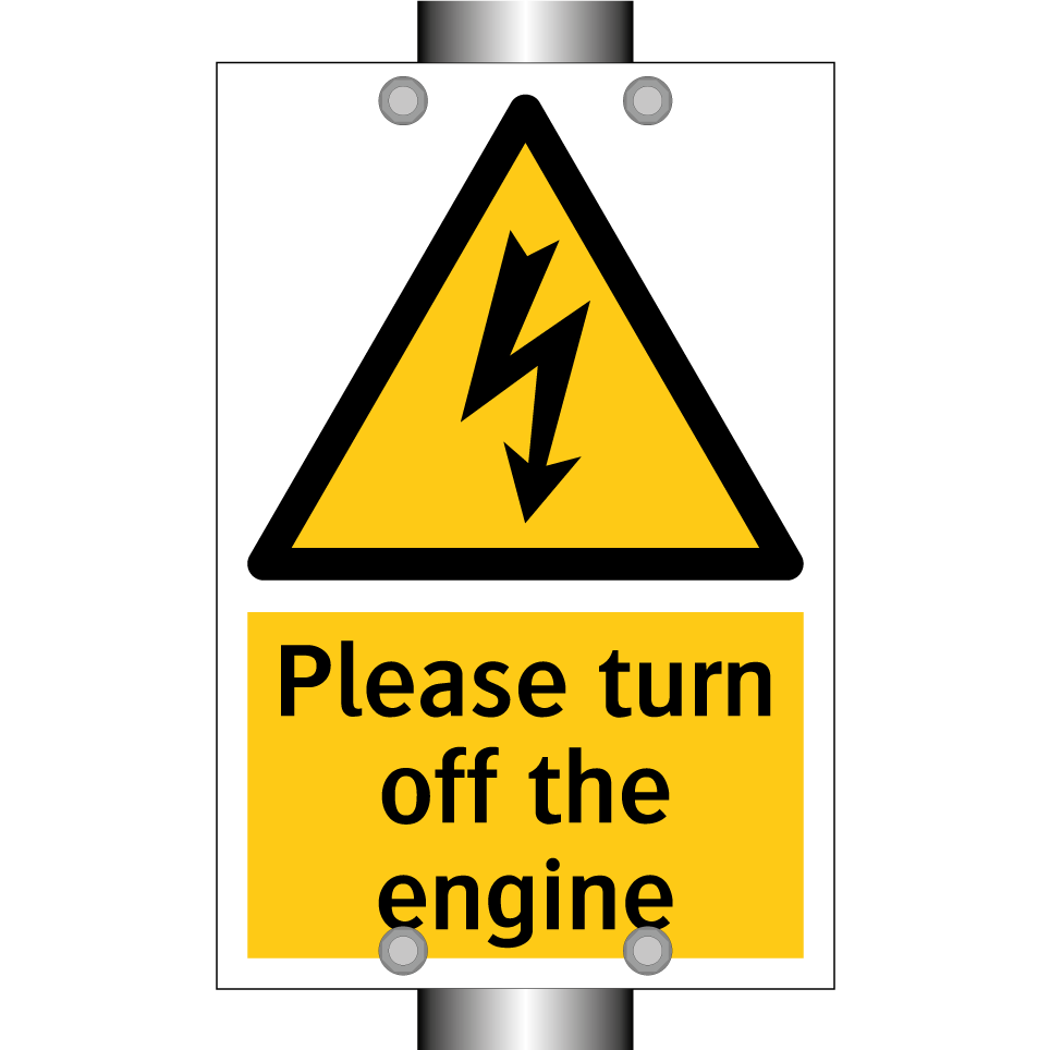 Please turn off the engine