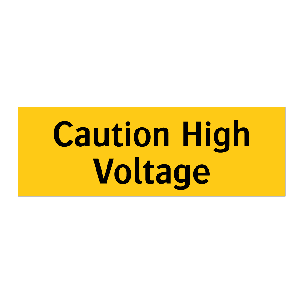 Caution High Voltage