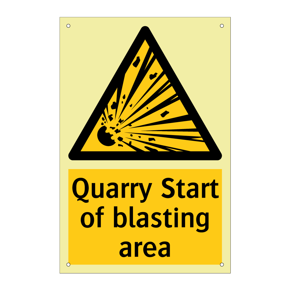 Quarry Start of blasting area