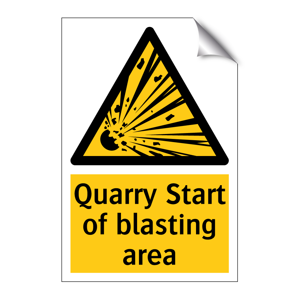 Quarry Start of blasting area
