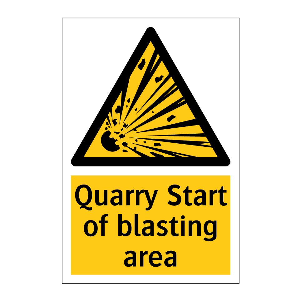 Quarry Start of blasting area