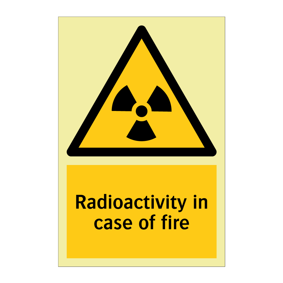 Radioactivity in case of fire