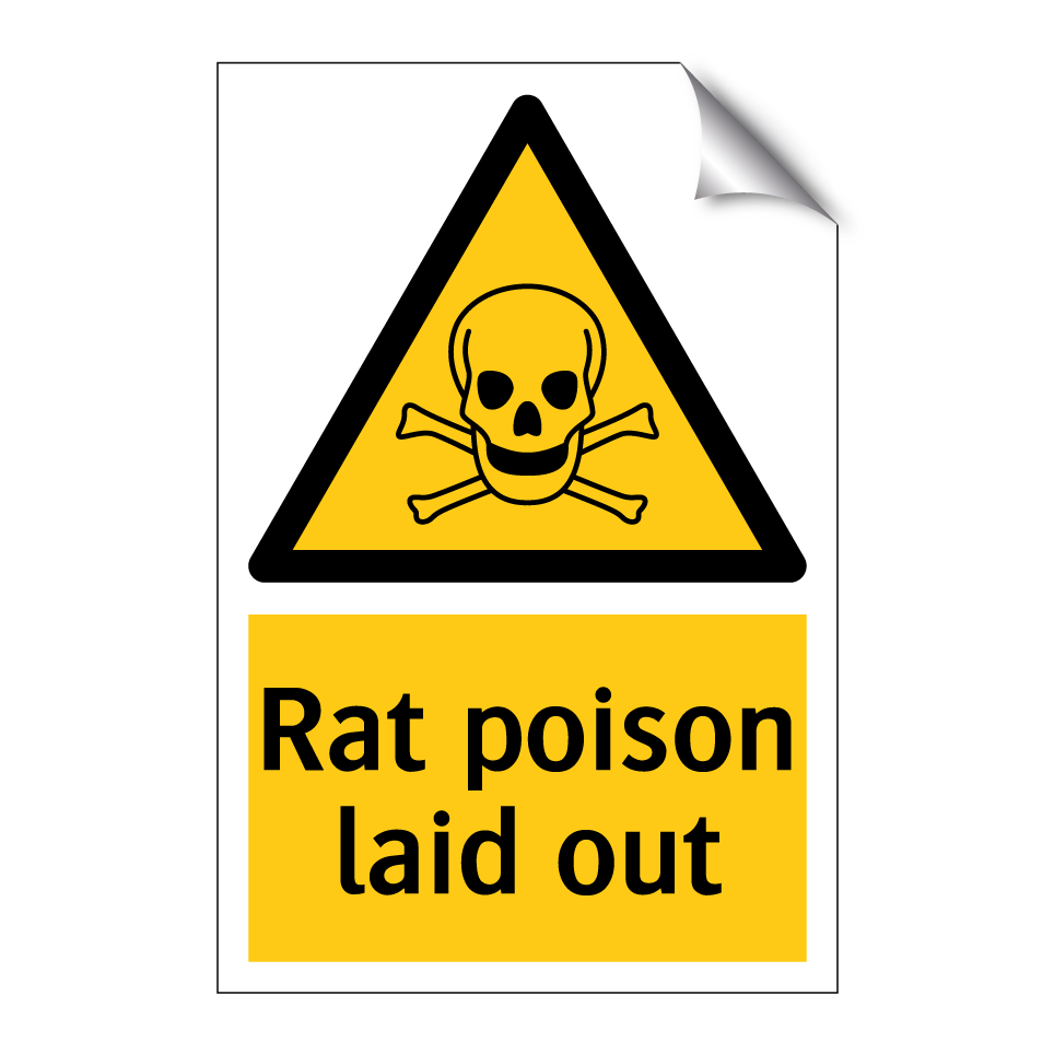 Rat poison laid out