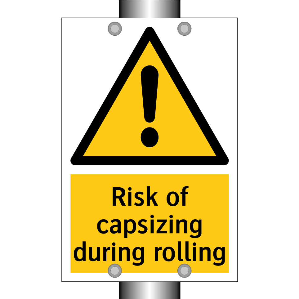 Risk of capsizing during rolling