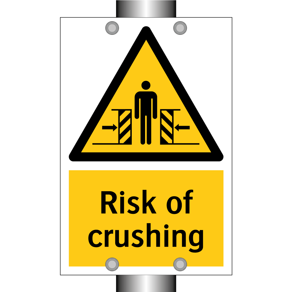 Risk of crushing