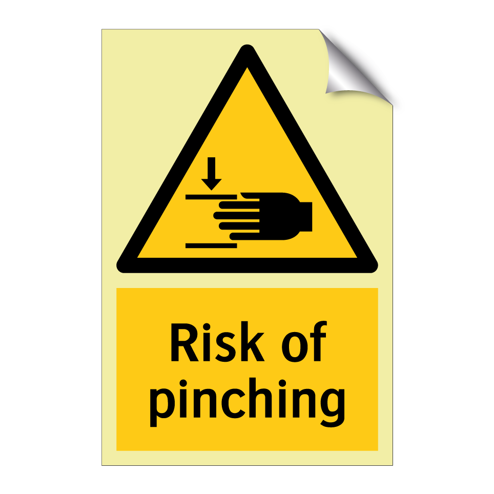 Risk of pinching