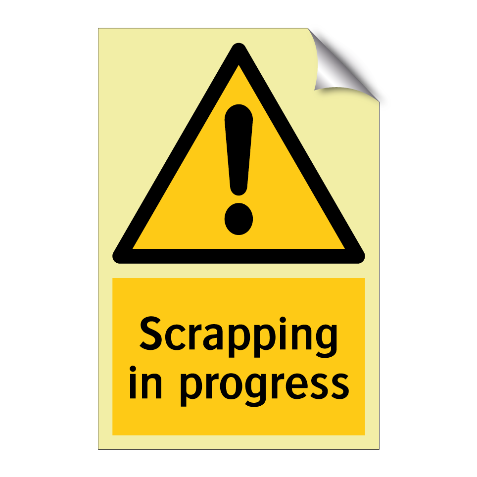 Scrapping in progress