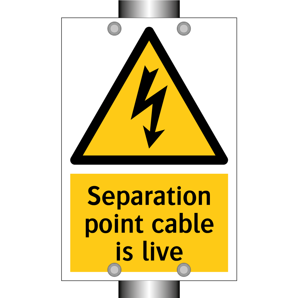 Separation point cable is live