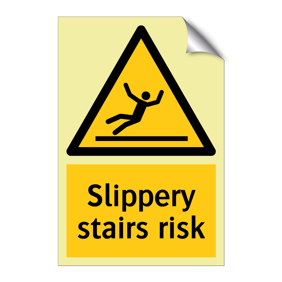 Slippery stairs risk
