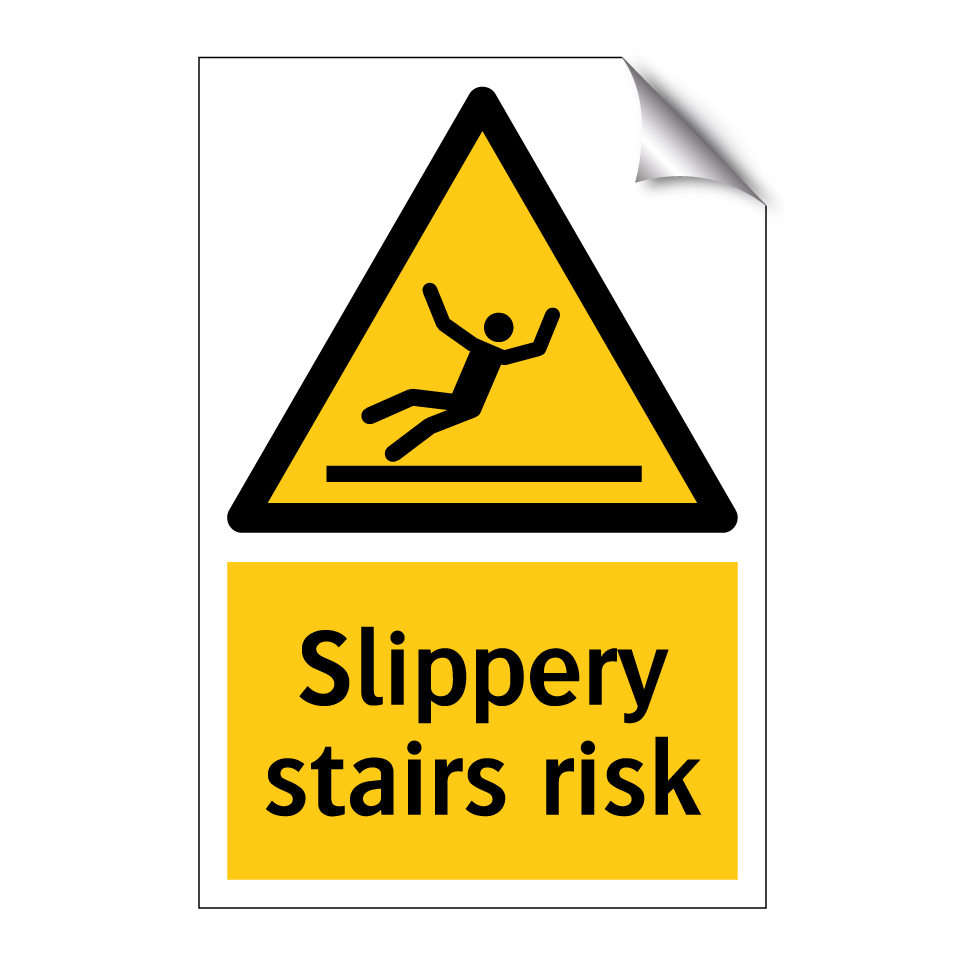 Slippery stairs risk