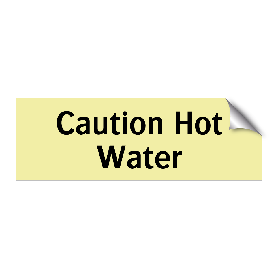 Caution Hot Water