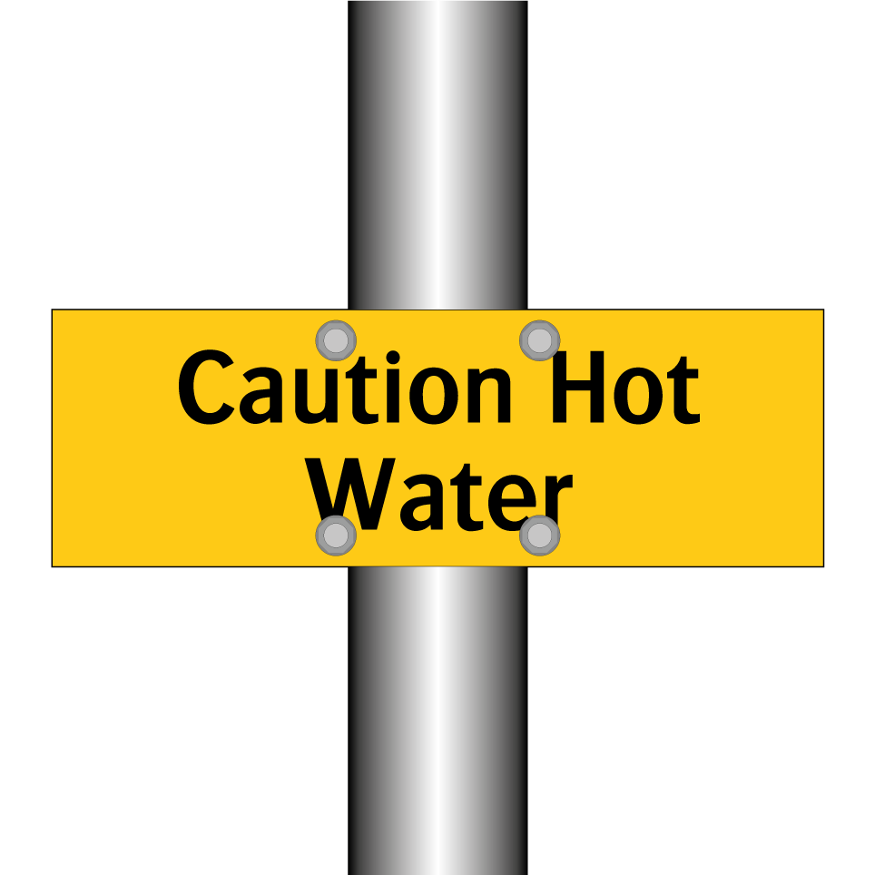 Caution Hot Water