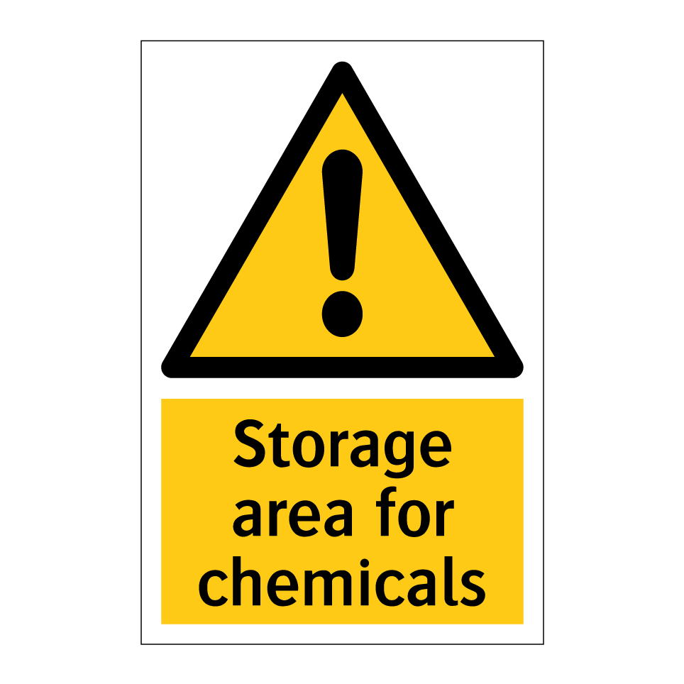 Storage area for chemicals