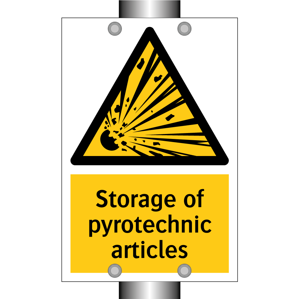 Storage of pyrotechnic articles