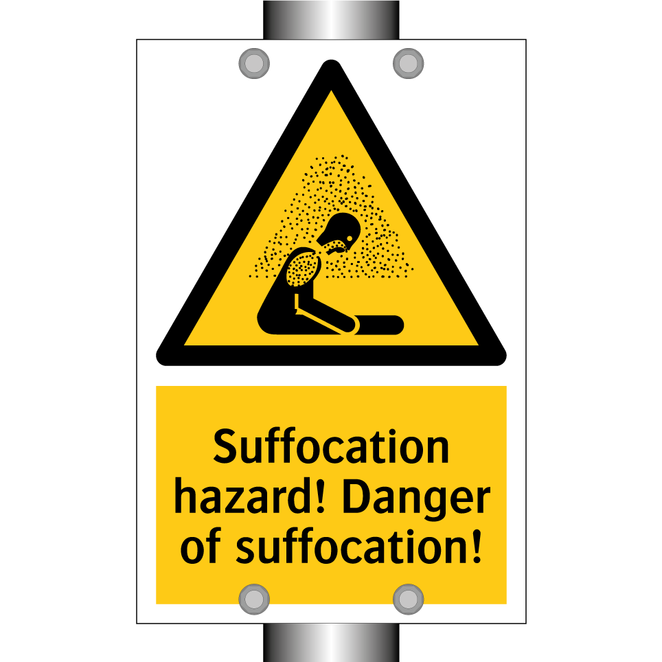 Suffocation hazard! Danger of suffocation!
