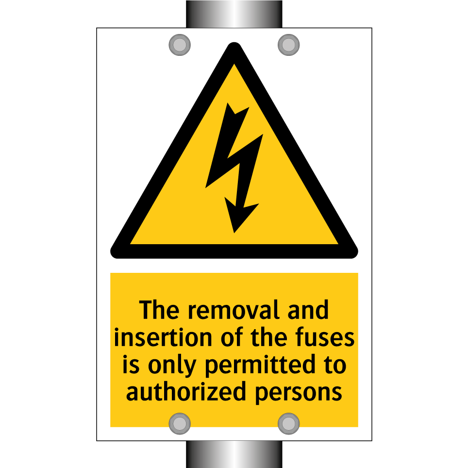 The removal and insertion of the fuses is only permitted to authorized persons