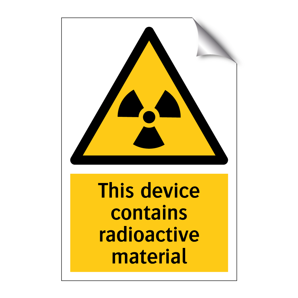 This device contains radioactive material
