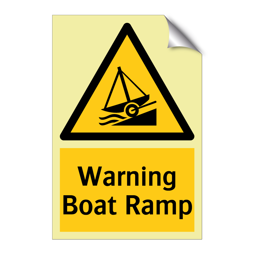 Warning Boat Ramp