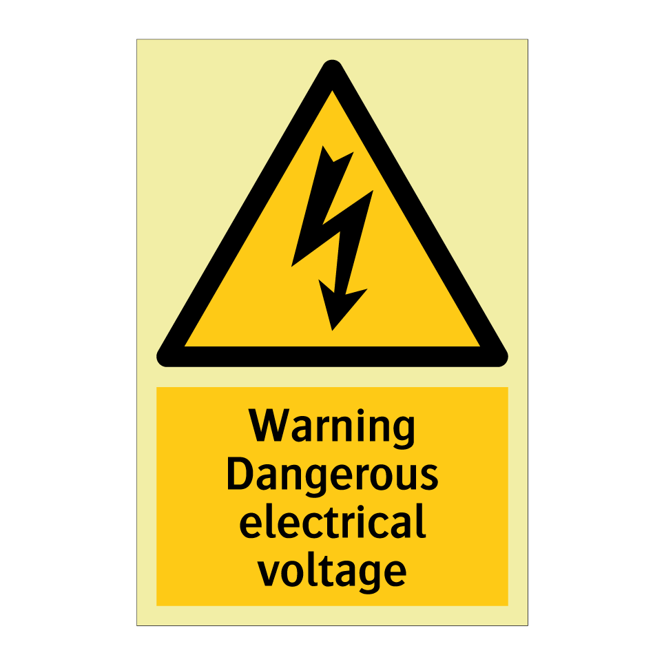Warning Dangerous electrical voltage